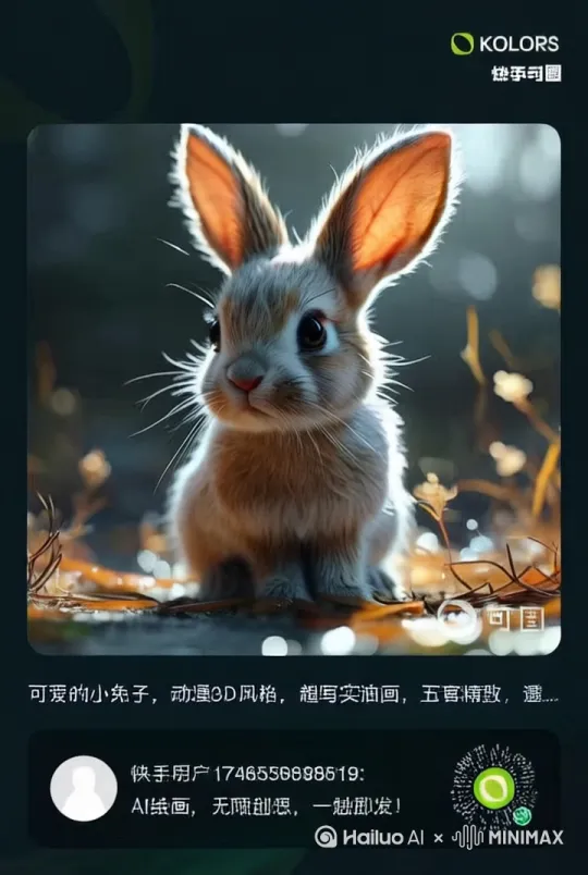 小兔子在吃青菜和萝卜 by Hailuo AI Video Generator
