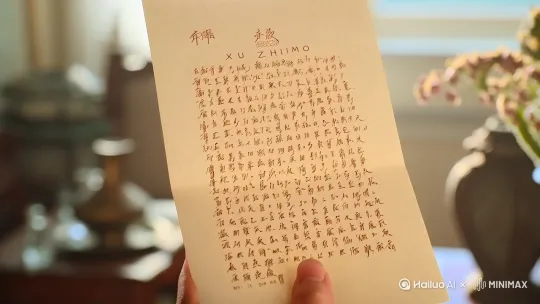 徐志摩写给林徽因的一段话：如果你不曾出现，我还是原来那个我，虽然孤独，但不孤单。你来时携雨带风；你走时乱了四季，我久病难医。 by Hailuo AI Video Generator