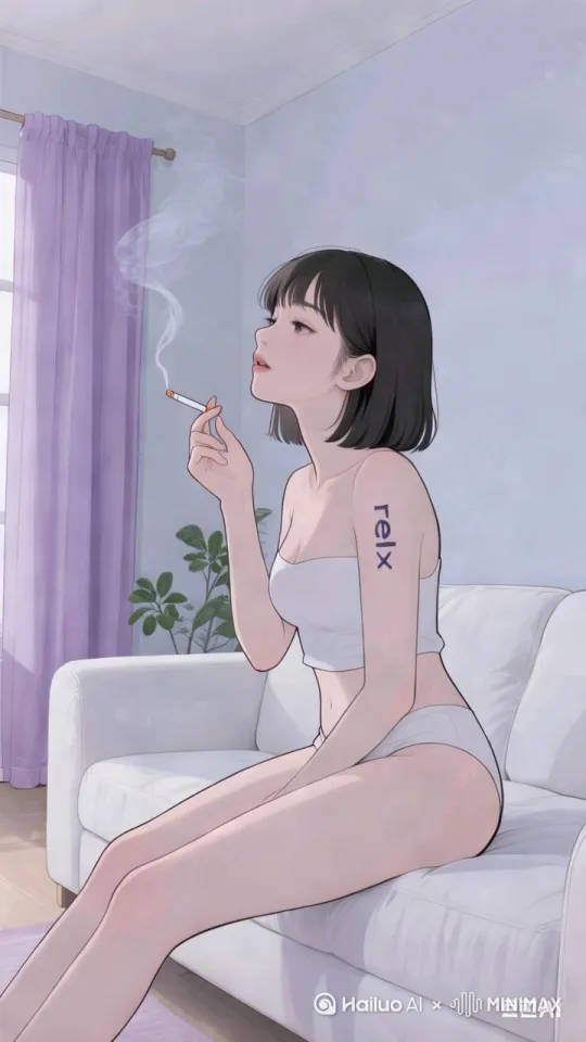 走起来抽烟看起来性感并且伤感 by Hailuo AI Video Generator