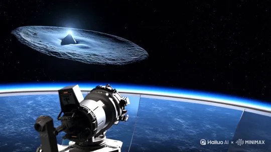 星渊启示录（精简版）
一、开端：月球背面的秘密
深空望远镜捕捉到月球背面一座环形山的异常。林修，一名天文学家，站在观测台的防弹玻璃前，凝视着这片充满沧桑与神秘的景象。他手中摩挲着父亲留下的怀表，那是父亲临终前的遗物，表盘上模糊的罗马数字似乎蕴含着某种未解之谜。
三年前，第七区出现异常信号，元素构成完全不符合月球地质模型。光谱分析显示，大量未知同位素的存在，半衰期计算结果突破现有理论框架。一张模糊的照片揭示了环形山中央的倒金字塔形建筑，其表面幽蓝的金属光泽透露出远古的气息。林修注意到，照片边角处的阴影与怀表上磨损的花纹高度相似。
二、探索：深入未知建筑
林修决定带领团队前往月球探索。随着飞船靠近神秘建筑，导航系统突然失效，显示屏上跳出与怀表背面刻痕一模一样的陌生符号。建筑内部，引力场异常混乱，生命维持系统检测到未知高能粒子流穿透飞船外壳。
踏入建筑，林修感受到来自意识深处的震颤，地质锤上的指南针逆向旋转，指向建筑入口。通道墙壁上刻满了奇怪的符号，这些符号正在缓慢移动，如同活物般在石壁上游走。扫描仪在接触符号时过载，显示这些符号的排列方式与截获的深空信号完全一致，且与父亲生前论文中的暗物质波动模型高度吻合。
深入建筑内部，他们发现一个巨大的球形空间，中央悬浮着一颗拳头大小的晶体，表面流淌着星云般的光芒。林修靠近时，晶体爆发出强光，无数记忆碎片涌入他的脑海：远古星系的诞生与毁灭、高等文明的征战，以及父亲年轻时的身影。
三、揭秘：宇宙图书馆与禁忌领域
林修意识到，这座建筑是某个超级文明留下的“宇宙图书馆”，记录着宇宙的所有秘密。晶体表面的光芒形成一幅星图，标注出银河系悬臂上的七个特殊坐标，其中一个正是地球所在的太阳系。
怀表突然剧烈震动，内部弹出一个微型芯片，显示出父亲临终前的全息影像。父亲警告林修，晶体不能落入军方手中，“星渊计划”会毁了一切。然而，通讯设备已全部失灵，建筑温度急剧下降，氧气循环系统即将崩溃。
林修决定启动紧急撤离程序，但在离开前必须带走晶体。他脱下外套包裹晶体，刚一触碰，就感觉一股电流传遍全身，脑海中闪过无数未来片段，其中最清晰的是地球被黑色光柱贯穿的景象。
四、回归：地球的危机
回到地球后，林修对晶体进行初步分析，发现其光芒变化与全球股市波动曲线完全吻合。更可怕的是，晶体发出特定频率的震动时，某些地区会爆发自然灾害。林修意识到，晶体在干涉现实，甚至预测未来。
国家安全局特别顾问周墨出现，以国家安全为由接管了晶体和林修。周墨透露，二十年前他与林修父亲在火星执行任务时发现了文明间的黑暗森林法则，晶体可能是破局机会。但林修坚信，强行研究晶体会引发不可控的灾难。
随着研究的深入，他们发现晶体能与人类意识产生共鸣。通过脑机接口，志愿者进入虚拟空间，看到了平行宇宙和人类文明的无数种结局。然而，一名志愿者从虚拟空间醒来后，身体开始发生诡异变化，最终彻底消失，只留下实验服和量子读数。
五、灾难：晶体失控
晶体开始引发地球上的异常现象：极光出现在赤道地区，沙漠降下钻石雨，海洋漂浮着远古生物化石。卫星云图显示，地球周围出现与晶体表面纹路一致的发光能量环。
在一次实验中，林修进入虚拟空间，再次见到神秘人影。人影警告林修，晶体是他们留下的考验和枷锁，如果人类选择贪婪与征服，等待的只有毁灭。然而，晶体突然失控，发出刺目红光，所有电子设备疯狂闪烁，能量输出突破安全阈值1000倍，整个研究基地开始扭曲变形。
林修在意识模糊前，看到周墨被分解成发光粒子，自己也感受到一股力量将他拖入未知领域。在被吞噬的瞬间，他看到晶体核心处浮现出父亲的身影，向他伸出手，周围环绕着无数个平行世界的自己。
六、结局：守秘人的使命
林修醒来时，发现自己身处荒芜的宇宙空间，地球位置只剩下一片燃烧的星云。神秘人影出现在他面前，称他通过了最后的考验，将成为新的守秘人，守护宇宙平衡。人影手中出现一串发光的钥匙，每把钥匙对应着一个文明的命运。
林修的身体逐渐透明化，他终于明白，那个消失的志愿者不是死亡，而是获得了新的存在形态。在意识消散前，他看到无数透明身影在宇宙中穿梭，他们是各个文明的“幸存者”，肩负着守护宇宙秩序的重任。
其中一个身影靠近他，传递来一段记忆：父亲也曾成为守秘人，为了保护人类，选择自我牺牲并抹去相关记忆，只留下怀表作为线索。而在另一条时间线上，人类因贪婪与征服导致了文明的毁灭，幸存者在逃亡中发现宇宙早已布满了“守秘人”的监视。
最终，林修成功阻止了灾难，人类与晶体达成和解，开始探索宇宙的真正奥秘。然而，在遥远的未来，当新生文明仰望星空时，他们仍会感受到来自宇宙深处的低语，那是跨越时空的警示，也是永恒的谜题。 by Hailuo AI Video Generator