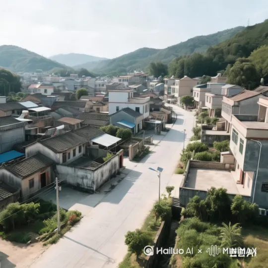 小小镇上，有很多行人，小车在行走，繁荣的景象。 by Hailuo AI Video Generator