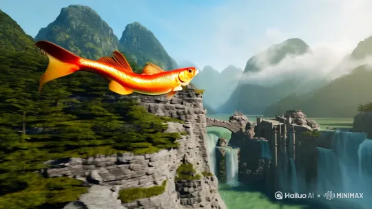 鯉魚跳龍門生成視頻 by Hailuo AI Video Generator