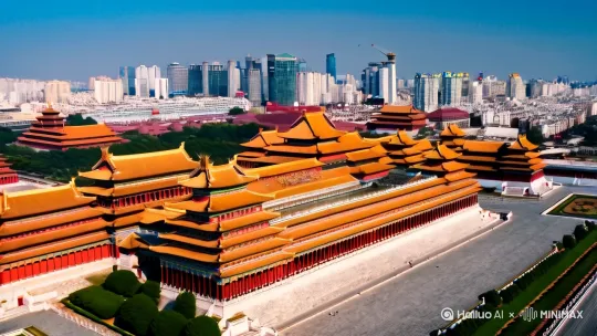 北京，这座拥有三千多年历史的古都，融合了丰富的历史文化与现代都市风情，是每一个旅行者心中的梦想之地。作为中国的首都，北京不仅有着宏伟壮丽的古代建筑，还有充满艺术气息的现代景观。

首先，故宫博物院是必去之地。作为明清两代的皇家宫殿，故宫以其宏伟的建筑和丰富的馆藏闻名于世。漫步在太和殿、中和殿和保和殿之间，仿佛穿越到了古代，感受着皇家的威严与奢华。

接着，可以前往天坛公园，这里是明清两代皇帝祭天祈谷的场所。天坛以其独特的设计和深厚的文化底蕴吸引着无数游客，尤其是祈年殿和回音壁，更是让人叹为观止。

如果你对自然风光感兴趣，颐和园是一个绝佳的选择。这座皇家园林以其秀丽的湖光山色和精美的建筑闻名，漫步在长廊下，欣赏昆明湖的波光粼粼，仿佛置身于一幅美丽的画卷中。

此外，八达岭长城也是不可错过的景点。作为万里长城的重要组成部分，八达岭长城以其雄伟壮观的气势和保存完好的状态吸引着来自世界各地的游客。登上长城，远眺群山连绵，感受历史的厚重与不朽。

最后，别忘了去798艺术区逛逛。这里曾是工厂区，如今却成了北京最具代表性的现代艺术聚集地，充满了创意与活力，是艺术爱好者的天堂。

北京，这座城市以其独特的魅力和丰富的文化底蕴，吸引着无数游客。无论是历史爱好者还是现代艺术追随者，都能在这里找到属于自己的乐趣。 by Hailuo AI Video Generator