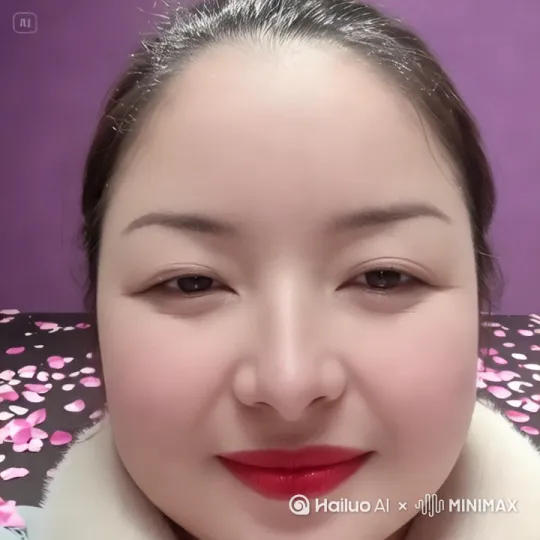 一名小家碧玉身穿美丽的紫色的汉服，站在很多栀子花盛开，很多玉兰花盛开，很多康乃馨盛开，很多牡丹花盛开，还有很多郁金香盛开的花丛中，花丛中有几只飞舞的黄色小蝴蝶。远处的蓝天上有高飞的仙鹤。 by Hailuo AI Video Generator