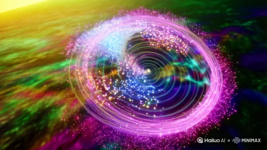 量子纠缠与太极图制作一个动画片。 by Hailuo AI Video Generator