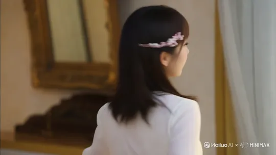转头看向正面镜头，眼神带着渴望与兴奋伸出双手，拥抱而来。 by Hailuo AI Video Generator