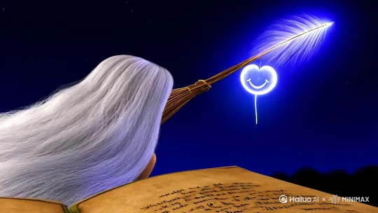 魔女与药剂师的双生之旅,银发拂过古旧咒语书的温度记忆, 扫帚尾焰在夜空中划出的微笑泪痕, 虚影与真实的镜像回廊,破碎药水瓶里重构的银河,光浸染的流动银发,旋转的蒲公英种籽化作星火, 羽毛笔尖滴落的虹色墨渍,咒语书页间浮动的液态月光,当所有虚影重叠成真,我们在星尘倒流处共赴星辰尽头生成一段16秒的视频 by Hailuo AI Video Generator