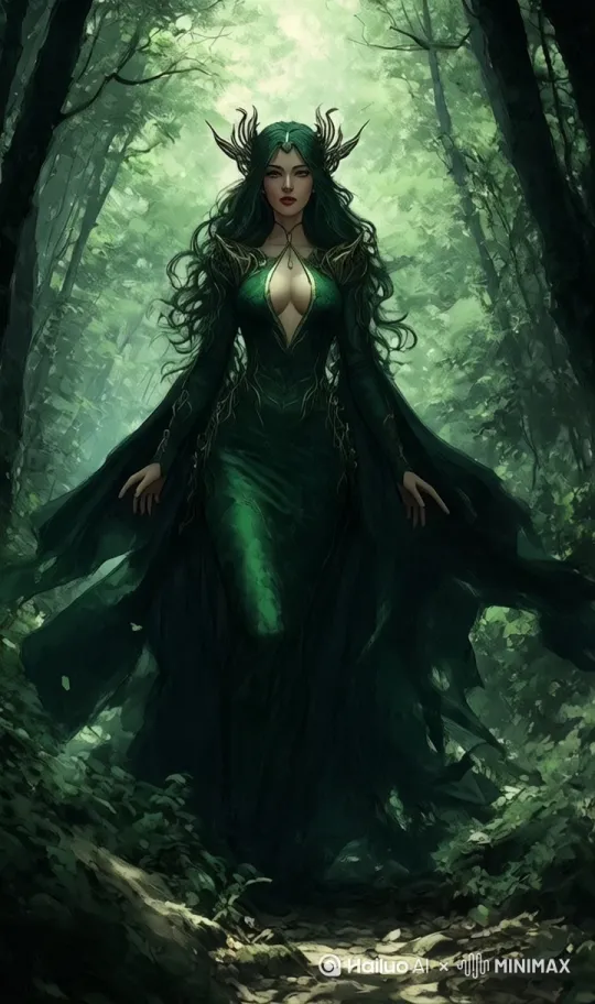 美杜莎女王为了体验爱情 勇敢的走出了深山，走进了人类的世界 by Hailuo AI Video Generator