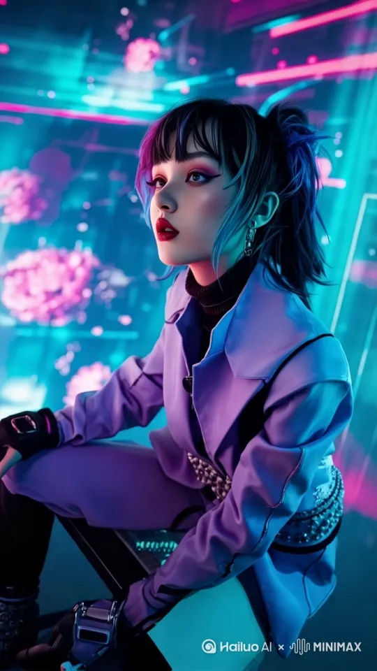 轻轻唱起歌曲，缓缓慢慢的闭眼 然后流下一滴泪。 by Hailuo AI Video Generator