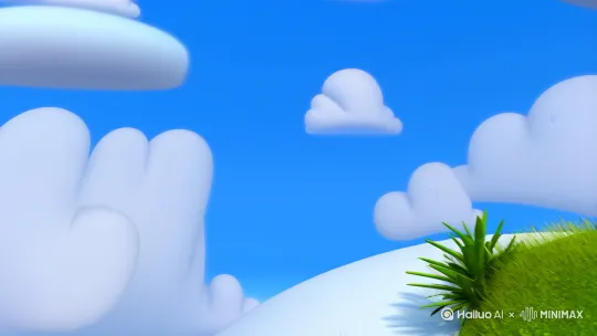 镜头1 (5秒)：活力开场**
*   **画面：** 蓝天白云背景，三位卡通角色（**蜜宝** - 小蜜蜂孩子、**蒲姐** - 蒲公英姐姐、**豆爷** - 老豆腐爷爷）欢快地蹦跳入场，向镜头挥手。
*   **音效：** 欢快的口哨或鸟鸣声开场。
*   **蜜宝 (元气满满)：** “嗨！我们是古将村代言人！带你玩转‘蜜蒲豆光’！”[左移,推进,右摇] by Hailuo AI Video Generator