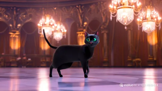 猫咪跳探戈 by Hailuo AI Video Generator