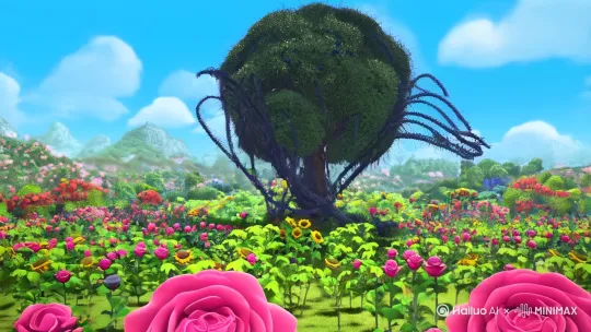 《魔法花园的四个钥匙》完整第一章：凋零的花园梦幻山谷的魔法花园突然陷入危机。黑暗荆棘因怨恨老园丁曾经的修剪，用带刺的藤蔓偷走了维系花园生机的四把魔法钥匙，将生命之树紧紧缠绕。玫瑰垂下头颅，向日葵失去颜色，整个花园以肉眼可见的速度凋零。临时小园丁阿布站在枯萎的花丛中，双手发抖："我只是个替补...真的能拯救花园吗？"这时，生命之树发出最后的光芒，苍老的声音在花园回荡："阿布，找回四把钥匙...但每把钥匙都需要用真心才能取回..."第二章：心灵的钥匙阿布鼓起勇气，开始了寻找钥匙的旅程。在玫瑰园，傲慢的玫瑰背对着他："想要钥匙？除非你能看穿我尖刺下的真相。"阿布轻触她的尖刺："这些刺不是为了伤害别人，而是为了保护你柔软的心吧？"玫瑰的花瓣剧烈颤抖，落下金色的钥匙。在向日葵田，害羞的向日葵把钥匙藏在身后，不敢抬头。"其实我也很害怕，"阿布蹲下身，"第一次独自照顾这么大的花园..."向日葵慢慢抬头："真、真的吗？我以为只有我..."阳光突然洒下，银色钥匙在光芒中闪耀。老橡树发出低沉的谜语："什么东西越想抓紧，流失得越快？"阿布苦思冥想时，调皮的蒲公英吹来绒毛让他打了个喷嚏。"是机会！"阿布恍然大悟。"正确，"橡树微笑，"犹豫的人永远抓不住它。"绿色钥匙应声而落。第三章：荆棘花开最后的紫色钥匙被黑暗荆棘吞噬。愤怒的荆棘将阿布逼到角落："少来这套！当年我被修剪时，谁在乎过我的痛苦？"玫瑰突然上前，用花瓣轻抚荆棘："我的刺也伤害过别人...直到有人告诉我，它们可以是盔甲而非武器。"向日葵也怯生生地靠近："我的阳光...可以分给你..."荆棘的藤蔓开始颤抖："为什么...我明明伤害过你们..."阿布轻声说："因为这里是魔法花园——在这里，连荆棘也有开花的权利。"荆棘的外壳突然裂开，紫色钥匙缓缓升起，更令人惊讶的是——缠绕的藤蔓上，绽放出 by Hailuo AI Video Generator