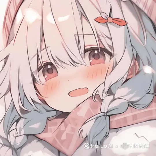 眨眼，笑，眼睛逐渐看向镜头 by Hailuo AI Video Generator