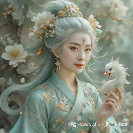 [左移,右摇,跟随]左顾右盼，发丝飘动，流畅自然 by Hailuo AI Video Generator