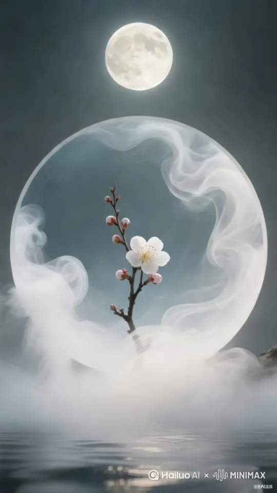 云雾缭绕   碧波荡漾  9：16画面  雾慢慢消散  干净画面[左移,右摇,跟随] by Hailuo AI Video Generator