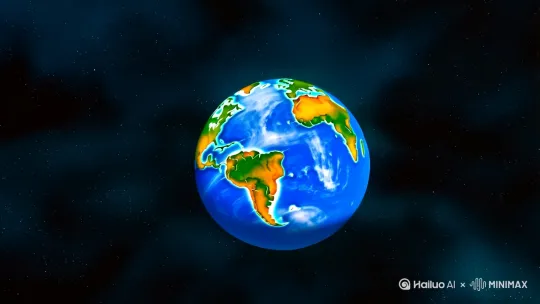 地球爆炸的视频 by Hailuo AI Video Generator