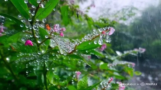 下雨听得封下雨天的风景[右摇,变焦推进] by Hailuo AI Video Generator