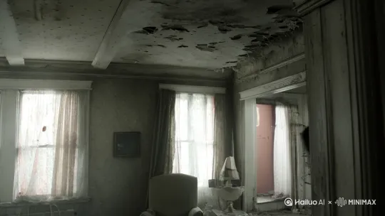 ## 血手印的墙
>爷爷留下的祖宅荒废多年,据说里面住着不干净的东西。
>我失业后走投无路,只能硬着头皮搬进去。
>深夜阁楼传来女人哭声,地下室的门锁自己脱落。
>墙壁上开始出现血手印,起初只有几个,后来密密麻麻爬满整面墙。
>血手印组成的字迹越来越清晰:“放我出去”。
>我颤抖着撬开地下室被木板钉死的地面,发现一具被钉在墙上的女人尸体。
>她突然睁开流血的眼睛,墙壁上的血手印全部朝我涌来。 by Hailuo AI Video Generator