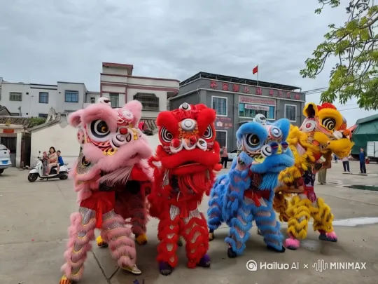 3D动漫国风醒狮 by Hailuo AI Video Generator