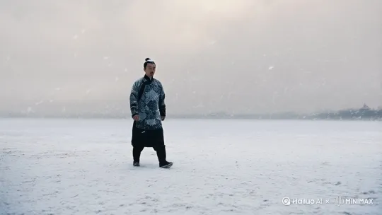 帮我写一篇古诗白雪歌送武判官归京 by Hailuo AI Video Generator
