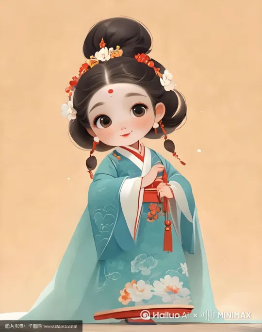 让小美女 开口唱 ‘ 我爱你 你爱我 就像老鼠爱大米’  向右平移  声情并茂 by Hailuo AI Video Generator