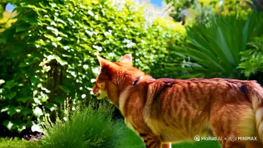 快乐的虎斑犬 by Hailuo AI Video Generator
