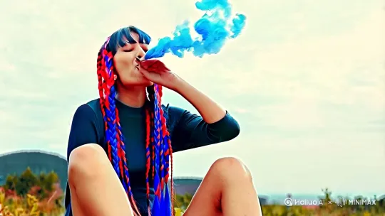 又想起你抽烟的样子
天使般的面庞偏偏一副太妹的狂
高跷着二郎腿,把红蓝的发辫放在颈前
那时的你就不管天有多高
也不理睬地有多厚
只要敲出的烟圈够圆
你就上窜下跳地欢呼
然而,那时我们就知道
你是上天的宠儿,决非我们一流
高情商+高智商,让你可以在天地间任意游走
我们都羡慕你
我们都爱护你
我们却都不敢接近你
爱抽烟的女孩
如今果真只能在媒体上偶尔看到
眼角的纹路还是那么狂傲
我们谈笑间也能一眼把你看透
你收敛了发色,却有两根习惯夹烟的手
有一个不在同一个世界的你
多好
我们不但只有羡慕份
还可以拿你吹牛
“她创造过连续吐一百三十三个烟圈!”
“她就是生来不同!”
爱抽烟的女孩 by Hailuo AI Video Generator