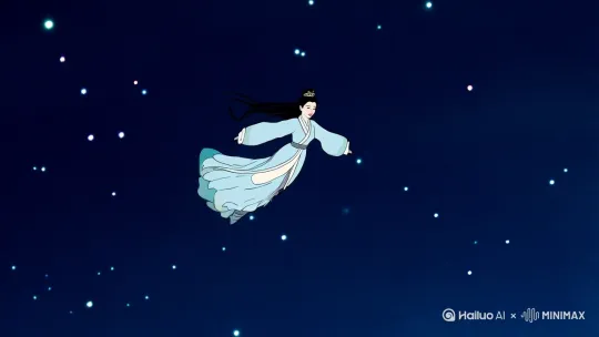 嫦娥飞天奔月 by Hailuo AI Video Generator