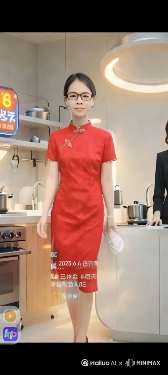 1伟杰厨具老板娘在直播间分解这个锅具视频 by Hailuo AI Video Generator