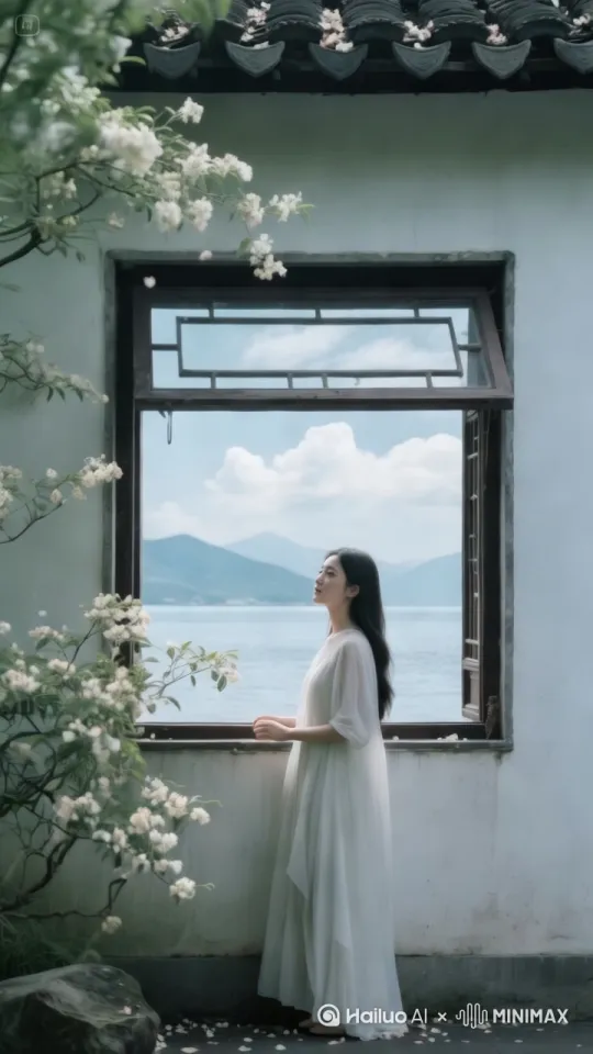 我非孤独不合群，
只恐人情未必真。
宁作小窗观浮云，
不与他人论是非，
闲看庭前花开落，
随人自在心安宁。
世间纷扰皆如梦，
独守清幽远俗尘。[上升,右移,变焦拉远] by Hailuo AI Video Generator