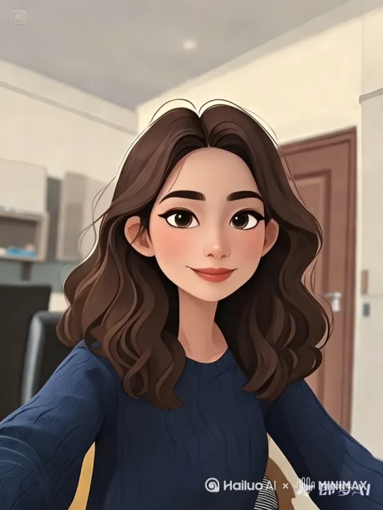 一个女子在办公室里喝咖啡[推进,上升] by Hailuo AI Video Generator