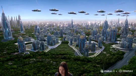 意念控制所有物体，让地球更加美好，物尽所用的科幻片五分钟 by Hailuo AI Video Generator