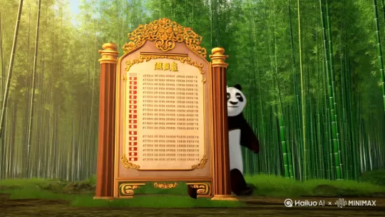 帮我生成大熊猫考试金榜题名了 by Hailuo AI Video Generator