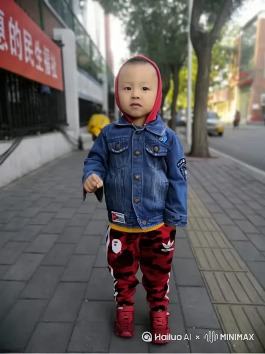 小男孩往前走，变成了小哪吒[右移,跟随] by Hailuo AI Video Generator