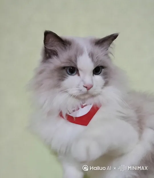 调节画面颜色，让画面有高级感，让小猫动起来，动爪子或者其他猫类的动作，让画面更生动有质感 by Hailuo AI Video Generator