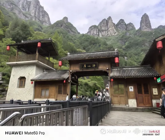 神仙居不虚此行[推出,上升,下摇] by Hailuo AI Video Generator