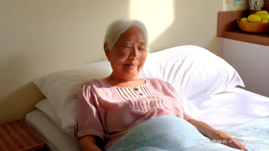 帮我生帮我生成一个中老年人夏季养生一日生活的视频。从早晨起床陈列早餐。上午活动学习到午餐午休。下午活动到晚餐晚间活动到睡眠的一个生活一日过程的有声有色有歌曲音乐伴奏的一个一日生活视频。 by Hailuo AI Video Generator