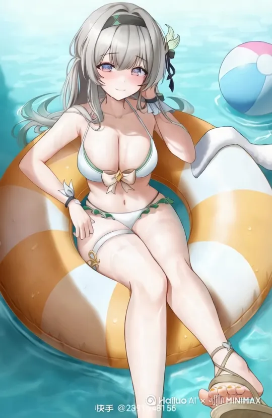 女子开心地跳了起来 by Hailuo AI Video Generator