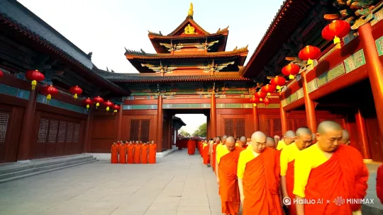 法讯通知
     法不孤起，仗缘则生。 
   七永日地藏经冥阳两利法会
 白琳福源寺择於共和又乙巳年五月廿一日至五月廿七日止                诵地藏菩萨本愿经，金刚般若波罗蜜经，设放大蒙山施食
大众之孝心，慈悲心，
仰仗地藏王菩萨加持，
诵经超度各氏门中历代宗亲、六亲眷属、冤亲债主、堕胎婴灵及十方法界众生都能够听经闻法得到解脱，得大自在。祈愿世界和平，国泰民安。风调雨顺，灾疾消除。令生者消灾延寿、福慧双增、事业顺利、生活如意。
亡者离苦得乐、往生莲邦。[合十][合十][合十]
欢迎大众随缘参加法会，增福增寿，冥阳两 by Hailuo AI Video Generator