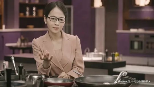 纟生成伟杰厨具店高档直播间手拿厨具商品展示给顾客看那种 by Hailuo AI Video Generator