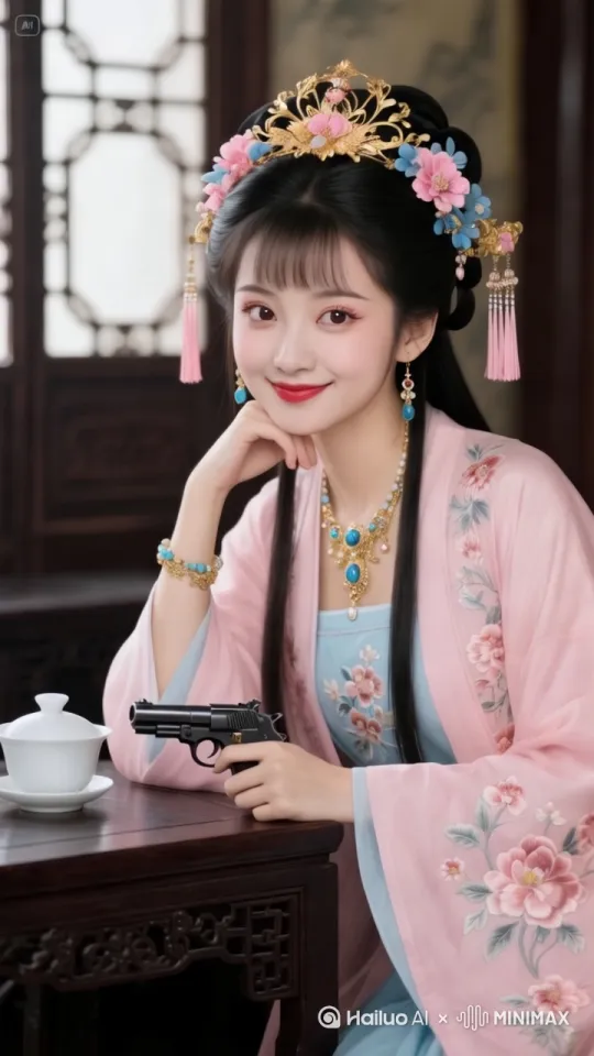 女人做出雅致又性感的动作 by Hailuo AI Video Generator