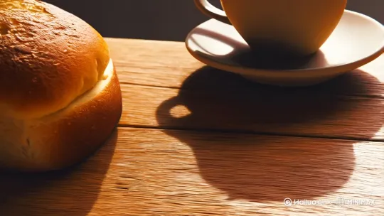 会说话的面包咖啡 by Hailuo AI Video Generator