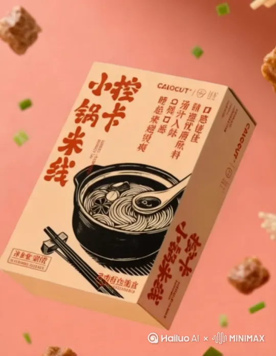 制作一个视频，一家人吃完米线后纷纷点赞 by Hailuo AI Video Generator