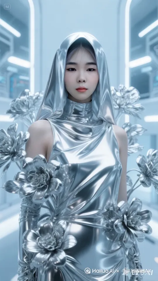 悬浮在空中，周围大大小小无数各色彩球一起浮在空中，给人以遐想 by Hailuo AI Video Generator