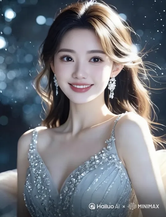 女人微笑 by Hailuo AI Video Generator