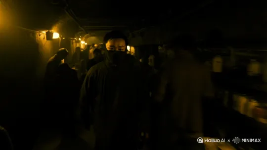 青城，地下黑市。
戴着口罩遮住半边脸的叶林走进狭小的通道，熟练的躺在了脏兮兮的简陋手术台上。 by Hailuo AI Video Generator