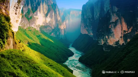 \恩施大峡谷，地球上的疤痕 by Hailuo AI Video Generator