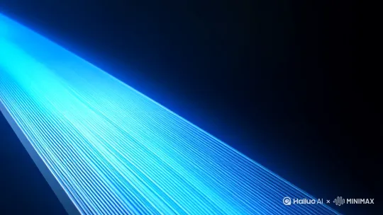 •	暗黑科技风场景，一束蓝色激光划过全金属滑轨表面，展现纳米级镀层工艺
•	慢镜头特写：满载8台服务器的机柜如悬浮般平稳滑出，背景数据流闪烁
•	结尾LOGO+标语："REPON滑轨｜全球TOP5服务器厂商指定供应商" by Hailuo AI Video Generator
