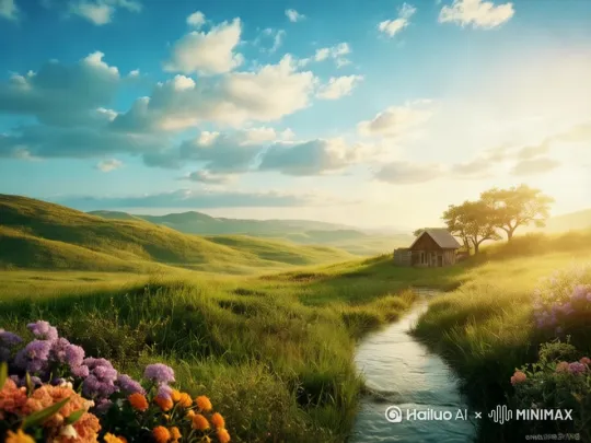 。鲜花在多点，颜色再深点 by Hailuo AI Video Generator