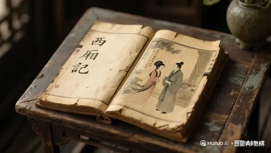 书中人物慢慢变大走出来拥抱在一起，真实感 by Hailuo AI Video Generator